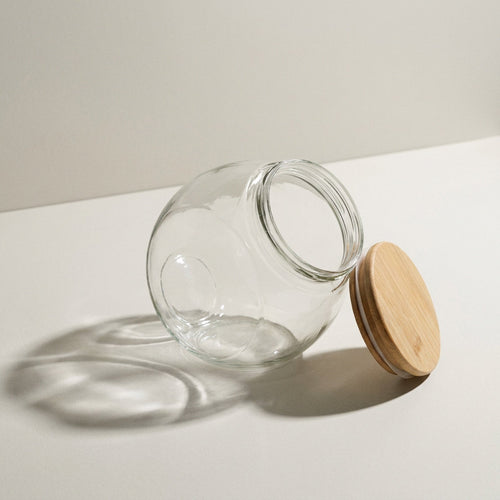 Glass Cookie Jar with Airtight Bamboo Lid, 76oz — second angle, Kensington London