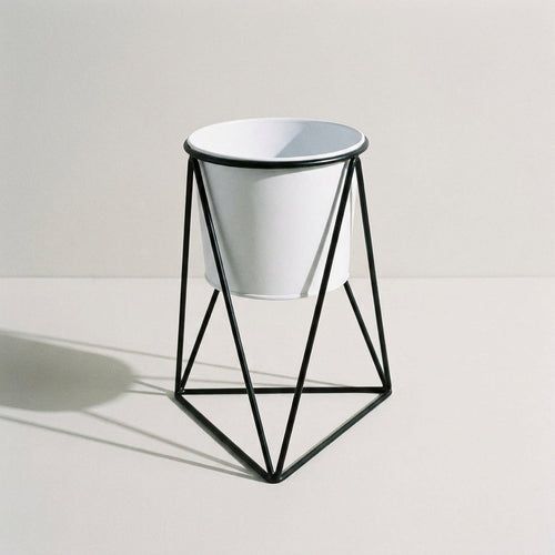 Indoor Plant Stand with Pot — second angle, Kensington London